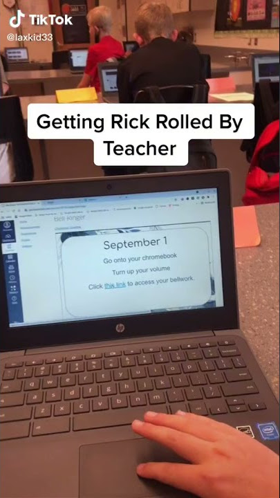 Getting Rick Rolled by teacher Credit laxkid33 #Shorts