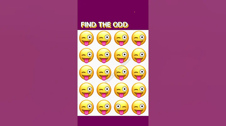 HOW GOOD ARE YOUR EYES | Find The Odd Emoji Out | Emoji Puzzle Quiz