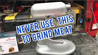 Cleaning your Kitchenaid mixer. NEVER use it to grind meat