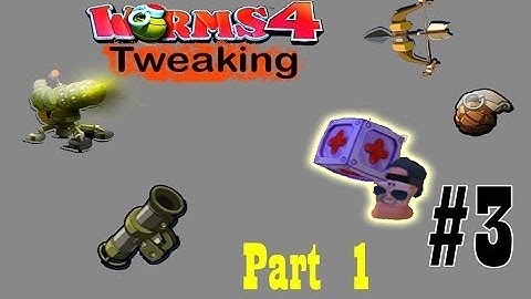 Worms 4 Tweaks 1.0 #3 Part 1 Senza attrezzi ma con armi potenti / No tools, but powerful weapons