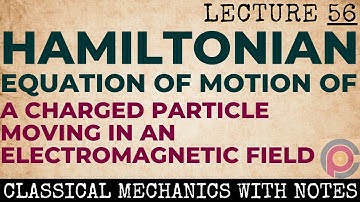 Hamilton’s equations of motion for a charged particle moving in an electromagnetic field