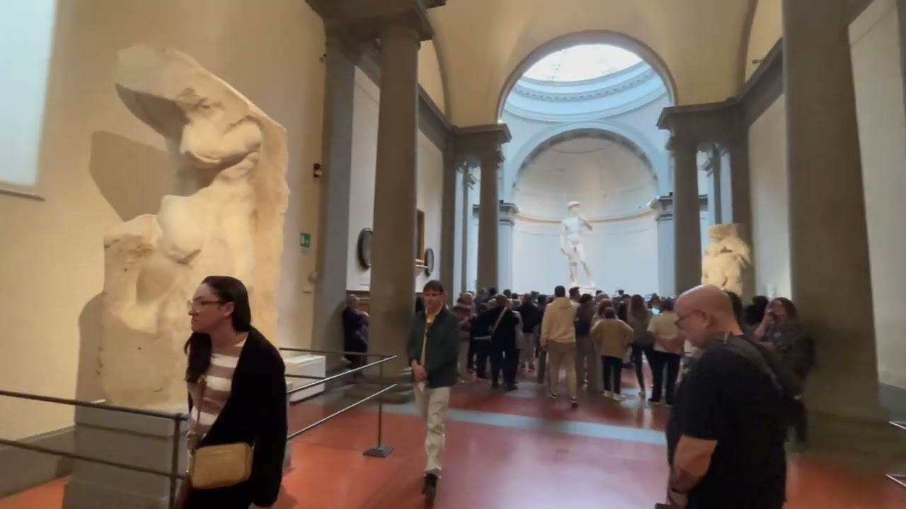 Exploring the Galleria dell’Accademia: Home of Michelangelo’s David in Florence,Italy.