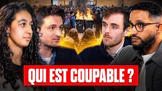 Une manifestante, un policier, un prof et un étudiant parlent des lycées. | Face À L'Actu