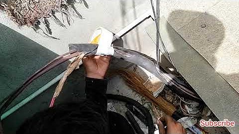 how to and why to insolate your split AC copper pipe with insolatiom and white tape