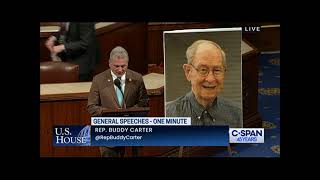 Rep. Carter Honors the Life of Arthur M. Gignilliat Jr.