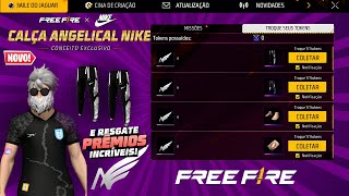 INSANOO!! NOVA CALÇA ANGELICAL DA NIKE? 5 SKINS DE GRAÇA, CAMISA DE TIMES QUE NÃO VEIO - FREE FIRE