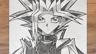 How to draw Yami Yugi || Yu-Gi-Oh! | Draw step by step | Easy anime draw for beginners
