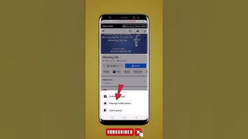 How to turn off notifications for facebook group