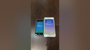 iPhone 5c on iOS 8 vs iPhone 6 Plus on iOS 9 boot up test #shorts #iphone5c #ios8 #iphone6plus #ios9