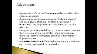 5-07 prosthodontics Immediate denture
