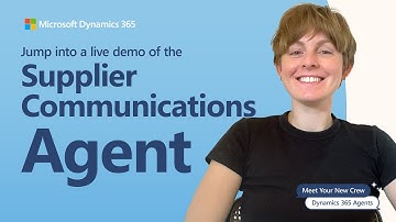Supplier Communications Agent for Supply Chain Management | Meet Your New Crew Dynamics 365 Shorts