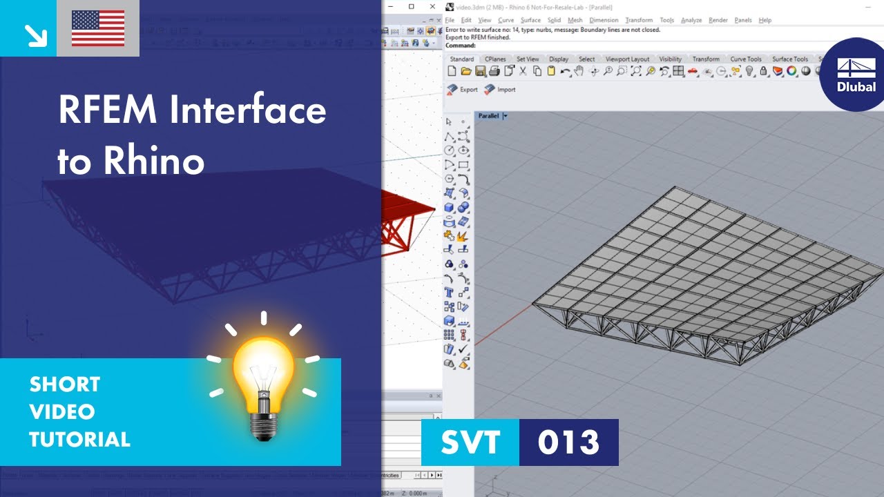 SVT 013 | RFEM Interface to Rhino - YouTube
