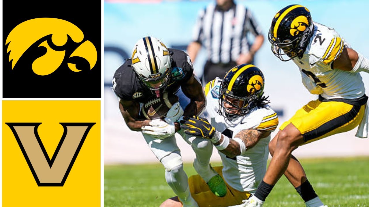 #23 Iowa vs #14 Vanderbilt Highlights | 2025 College Football ReliaQuest Bowl Championship