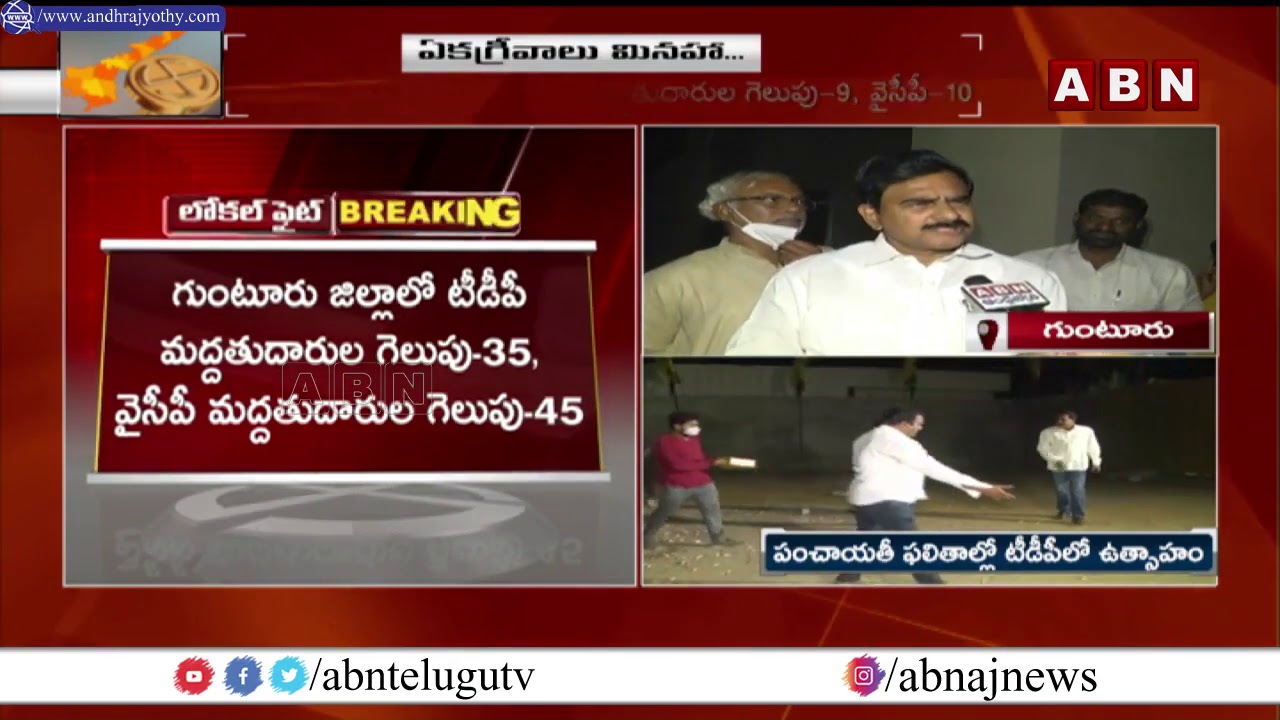 Devineni Uma Face To Face Over TDP Panchayat Victory || ABN Telugu