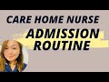 ADMISSION ROUTINE IN A NURSING HOME| CORRdapyaTV