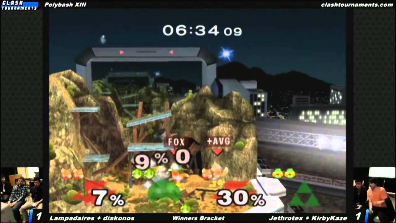 Polybash XIII - KirbyKaze + Jethrotex vs Diakonos + Lampadaires - SSBM