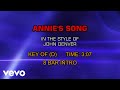 John Denver - Annie's Song (Karaoke)