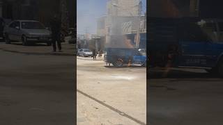 Car catches fire during repair🔥 #car #fire#accident