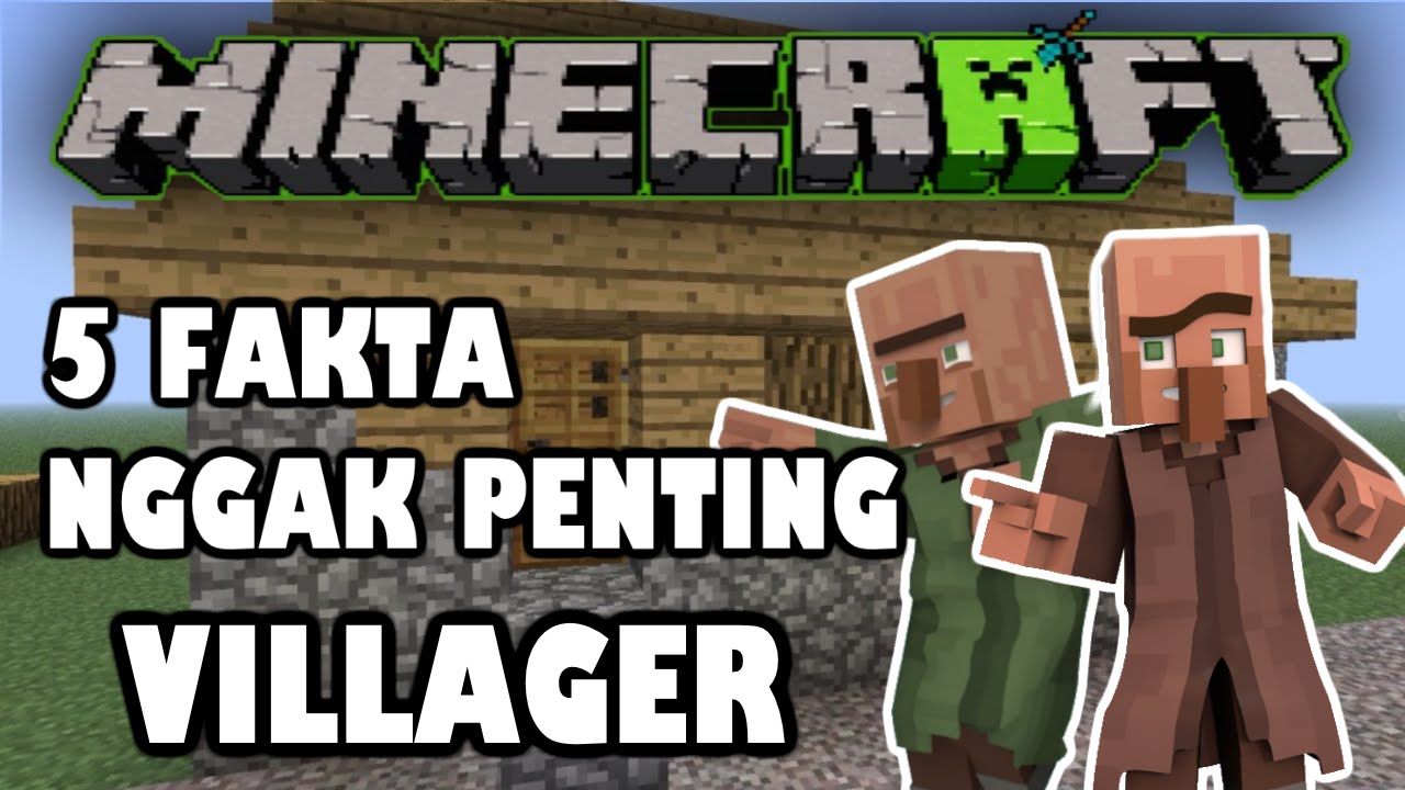 5 FAKTA NGGAK PENTING MINECRAFT Episode : VILLAGER! - YouTube