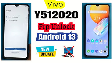 Vivo Y51 2020 (V2030) Frp Bypass Android 13, 100% Working Method No Easy Share Open No settings open