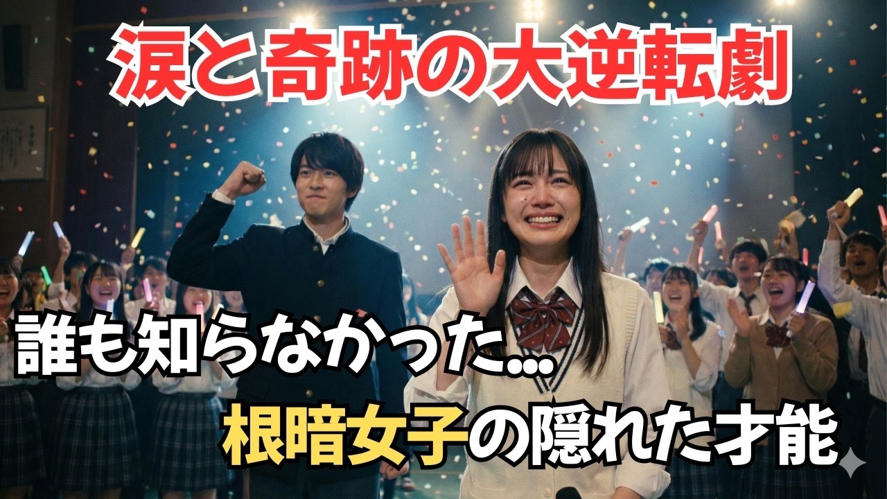 【感動】「身の程知らずｗ」と嘲笑された地味な女子がバンドのボーカルに？本番で震えながらマイクを握った瞬間→プロ顔負けの歌声に、いじめっ子の顔色が…