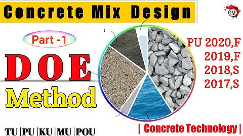 Concrete Mix Design: DOE & IS Method🔥| कंक्रीट मिक्स डिजाइन: DOE & IS|Civil Engineering|DIPAK MANDAL