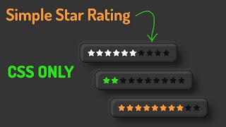 How To Create Simple Star Rating with Html CSS
