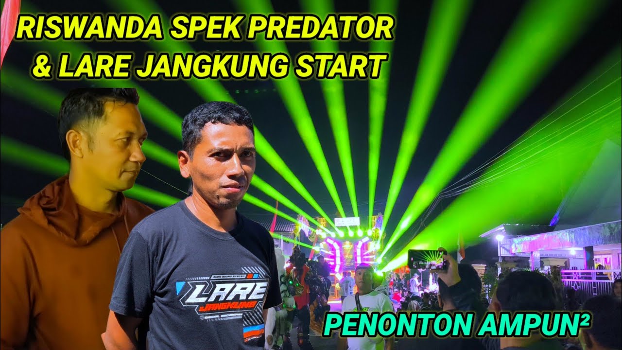 Ampuh Riswanda cak wan & lare jangkung start, karnaval sumberejo, penonton di buat ampun2