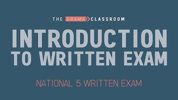 N5 Introduction to Written Exam