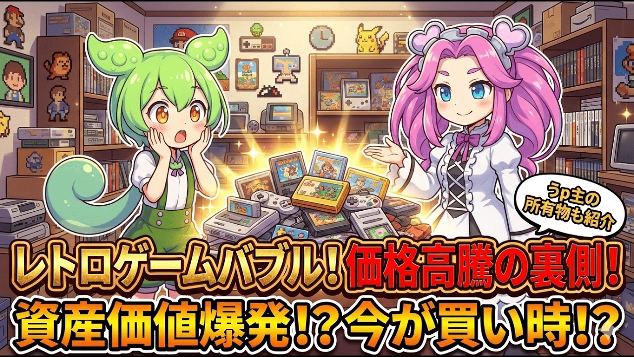 なぜレトロゲームが高騰？あの携帯ゲーム機が資産価値爆上がりでヤバいことになってます【ずんだもん解説/GBA/Vita/PSP/3DS】