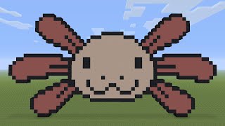 Minecraft Pixel Art - Axolotl Face