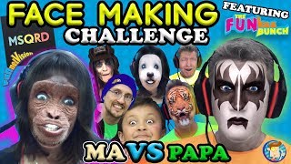 MSQRD Face Making Challenge w  FUNkee Bunch! Funny Face Swap App Game w  FVMa & Pap