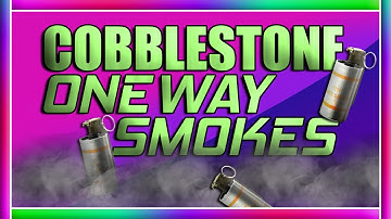 CS GO: TWO COBBLESTONE ONE WAY SMOKES!