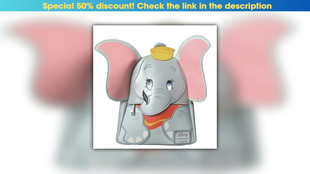 Flash Sale Dumbo Figuraler Dumbo Mini Rucksack Cosplay Leather Backpack••••••••••••••••••••••••••••