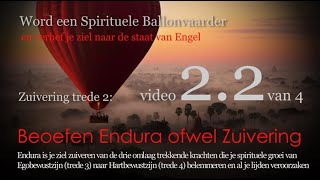 Vierluik WORDT EEN SPIRITUELE BALLONVAARDER, Video 2.2 van 4: ENDURA of ZUIVERING van 2e chakra