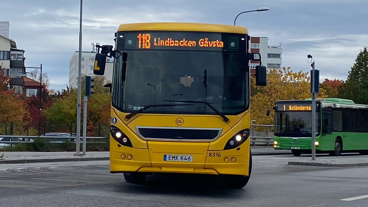 Linje 118 I Uppsala Central - Vallby I Jul Special