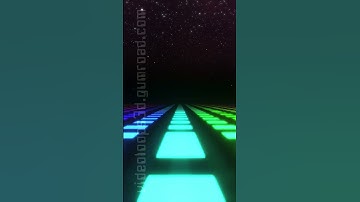VJ LOOP 86 - Rectangular Multicolor Cells Under Starry Sky - #shorts