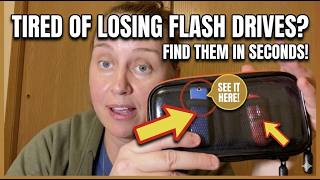 Ankhoh Clear Flash Drive Case: 10-Slot SD Card &amp; USB Organizer