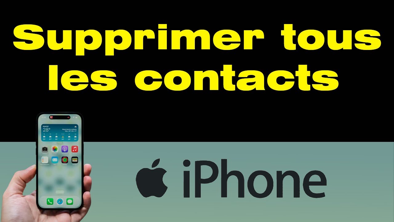 Comment supprimer plusieurs ou tous les contacts iPhone d'un coup - YouTube