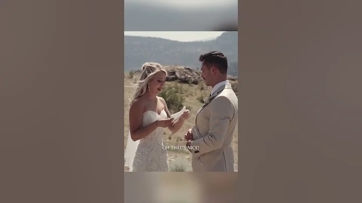 Groom Gives Bride a Gift Before Vow Exchange | Hilarious Wedding Moment #Shorts
