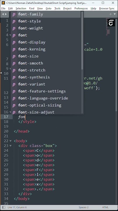 Jumping Text | HTML CSS #shorts - YouTube