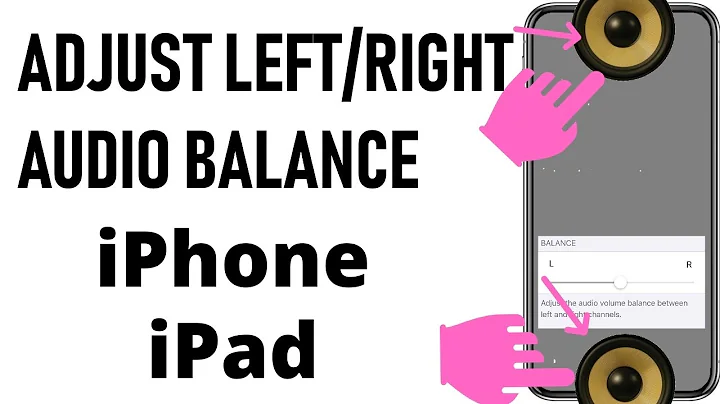 How to Adjust Left/Right Audio Balance iPhone 13 Pro Max/ 12 Mini & iPad iPadOS 15: Stereo Speaker