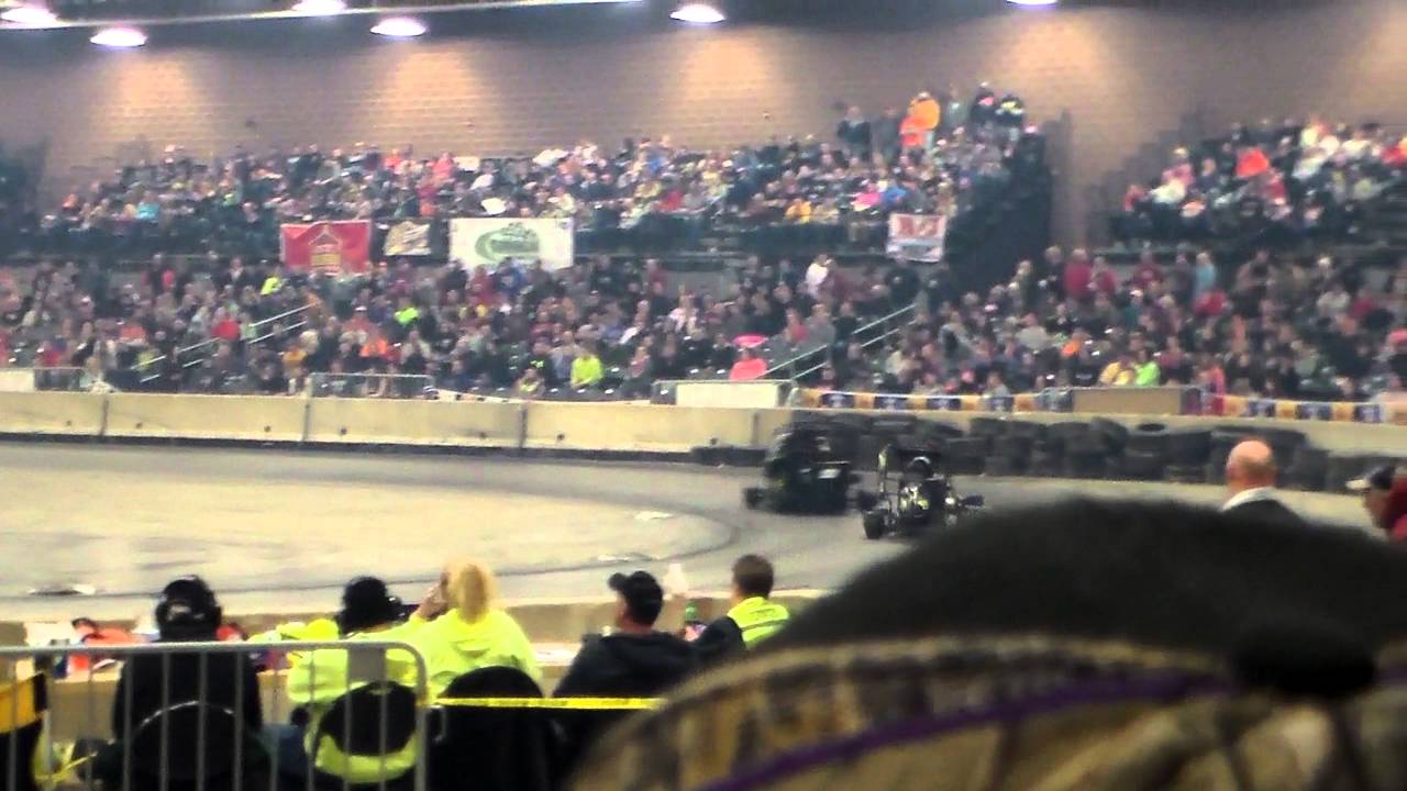 Outlaw Cage Karts Amain Battle Barn 01/23/16 YouTube