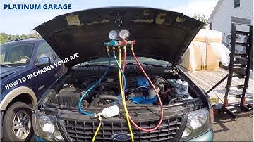 How To Recharge the A/C in Your Car or Truck (With Gauges and PT)