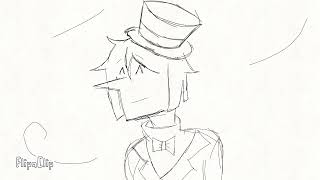 Addison OC wind blowing hair animation (Deltarune)