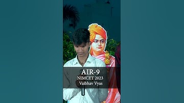 All India Rank 9 NIMCET 2023 Vaibhav Vyas | 412+ selections| 11th times AIR 1 in NIMCET is from JMA