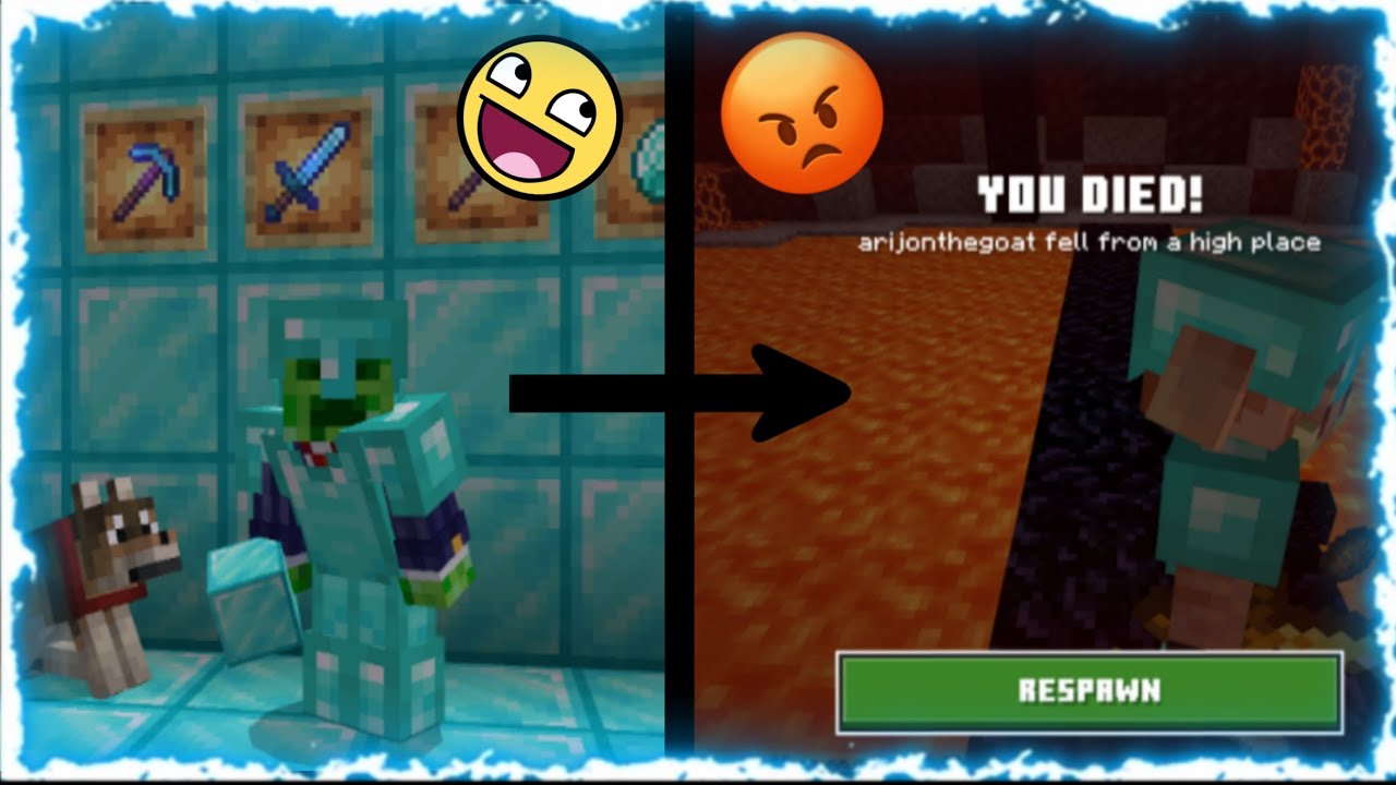 I FOUND DIAMONDS (then died in the nether) - YouTube