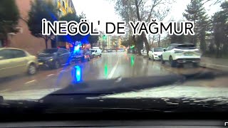 İnegöl Merkezde Şehir Turu Yağmur Altında İnegöl Sokakları