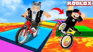 Bisiklet Yarışı Oyunu !! Çok Hızlıyım  Roblox Bike of Hell