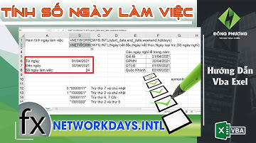 Hàm NETWORKDAYS.INTL Excel - Tính số ngày làm việc trong tháng (áp dụng bảng chấm công, bảng lương)
